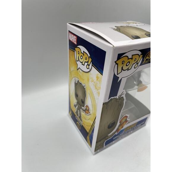 Funko Pop Marvel Avengers Infinity War - Groot w/ Stormbreaker Vinyl Figure 416 - Picture 4 of 7